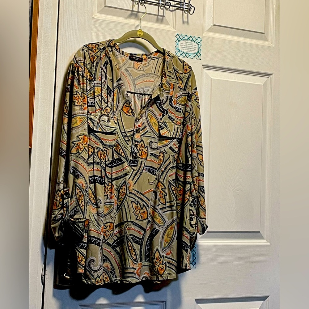 Paisley Print Women's Top